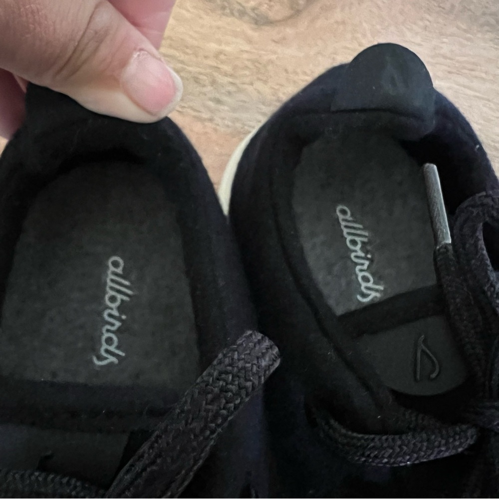 AllBirds Men's Wool Runners Natural Black Sneakers Size 9 - Picture 12 of 15